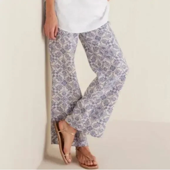 Soft Surroundings Aliso Point 100% Linen Wide Leg Pants NWT Large - Picture 12 of 12